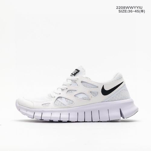Cheap Nike Free Run 2 Running Shoes Men Women White-08